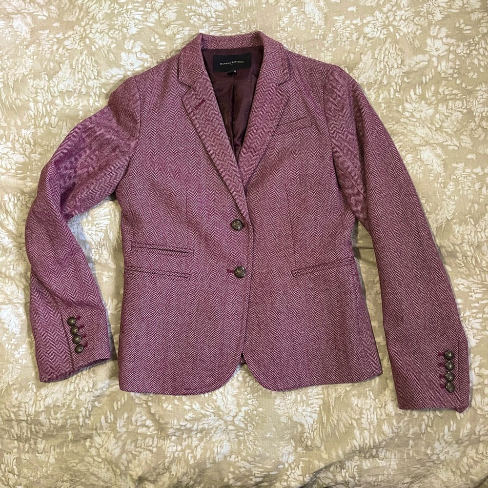 Tweed Banana Republic blazer